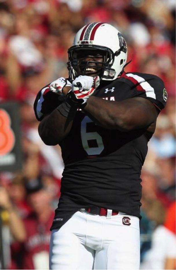 Melvin Ingram: DE/OLB, University of South Carolina (Photo by Streeter Lecka/Getty Images)