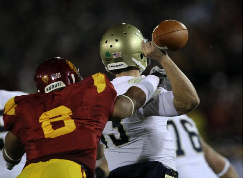 Nick Perry: Defensive End / Outside Linebacker, University of Southern California (Photo by Stephen Dunn/Getty Images)