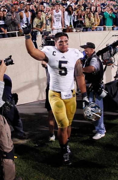 Manti T’eo: LB, Notre Dame (Photo by Jonathan Daniel/Getty Images)