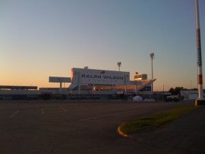 Ralph Wilson Stadium at sunrise
