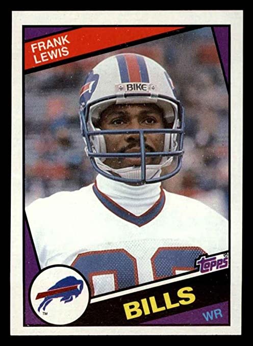 Frank Lewis autographed football card (Buffalo Bills) 1981 Topps #18