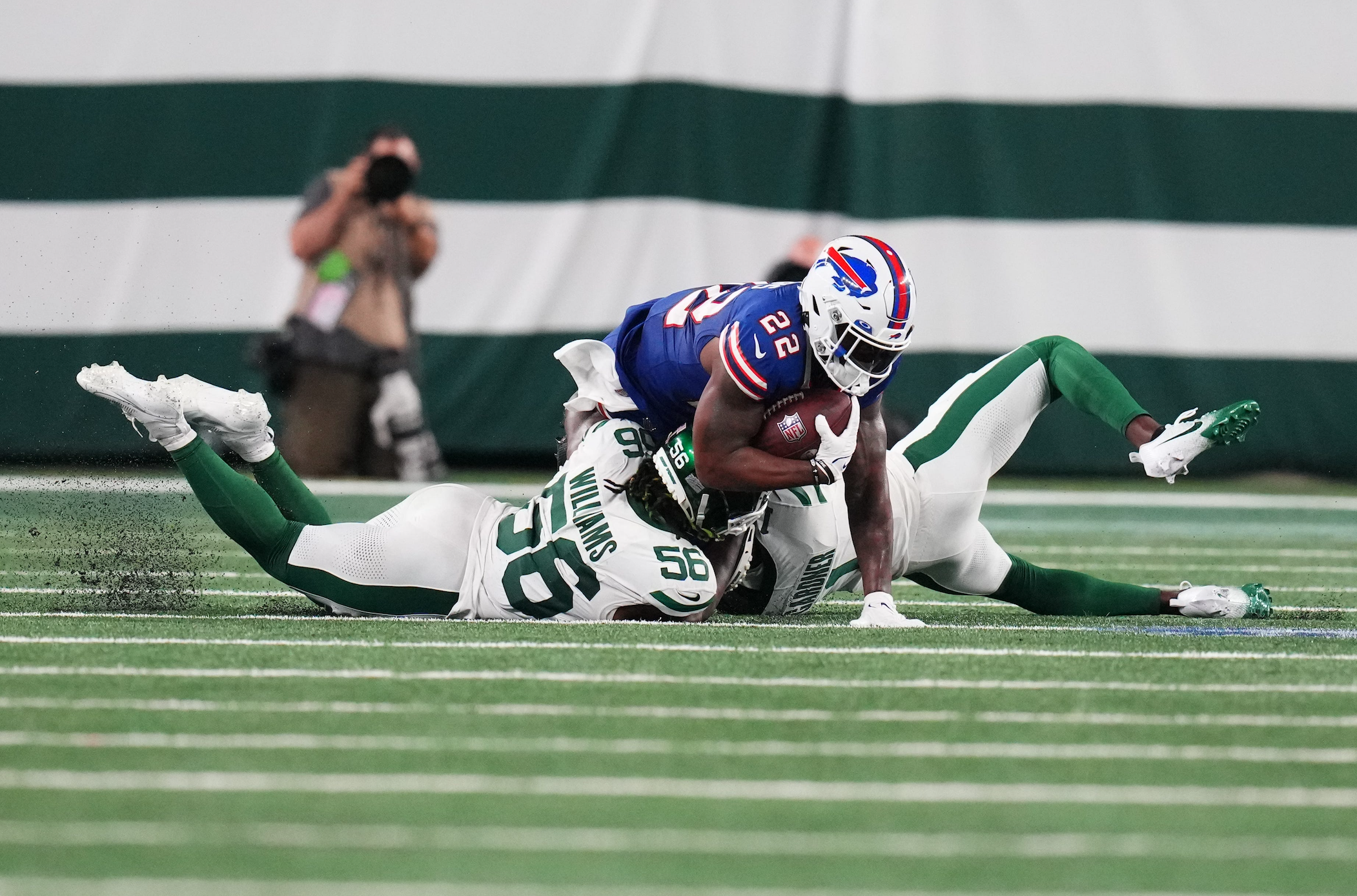 Jets' Jordan Whitehead earned $250,000 by intercepting Josh Allen