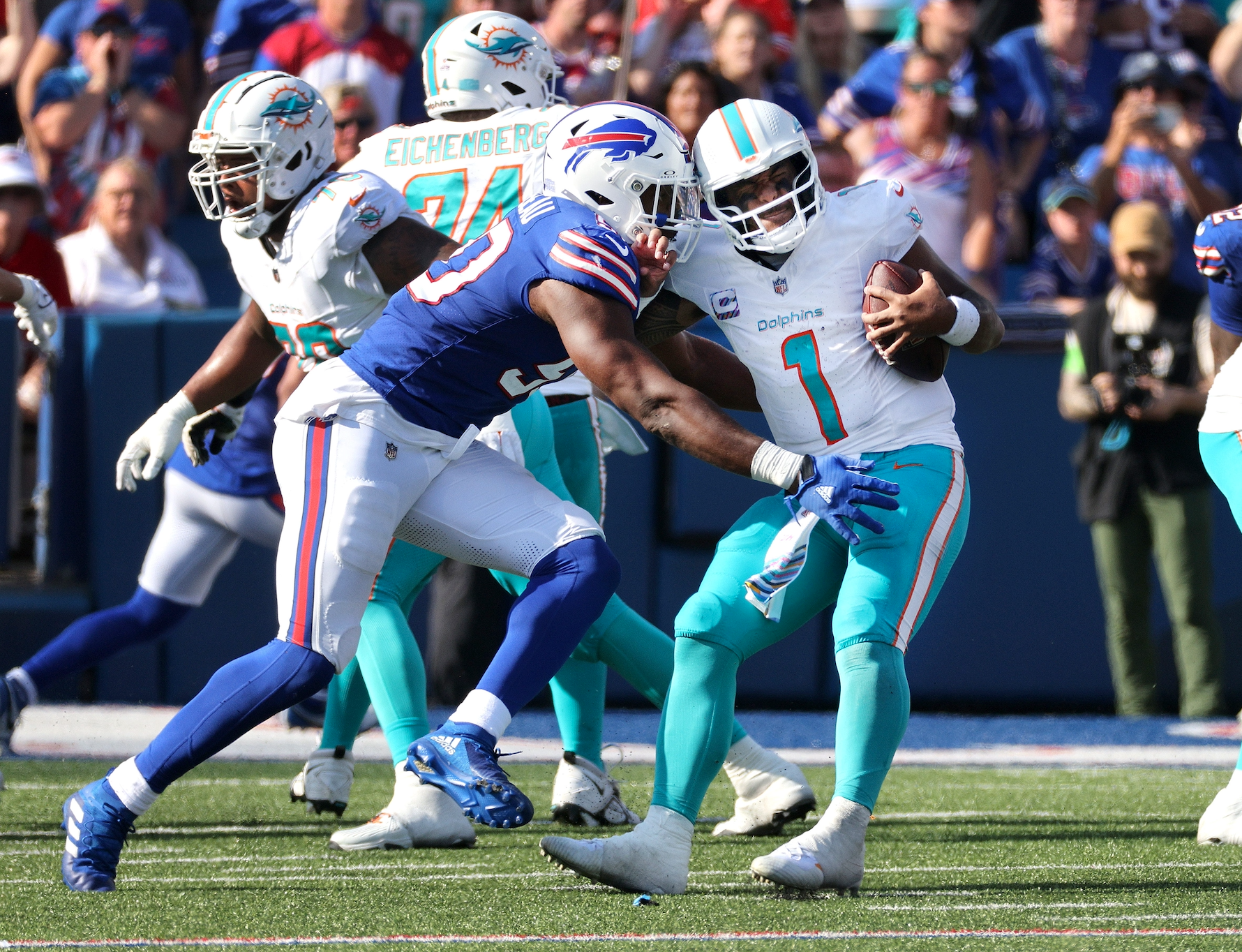 Raheem Mostert's fumble a turning point as Dolphins surrender 16